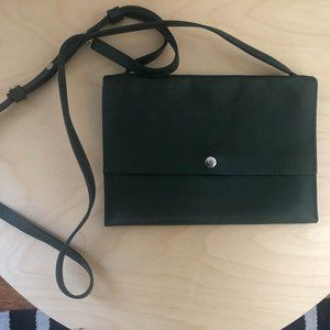 Leather accordion crossbody bag - Shinola